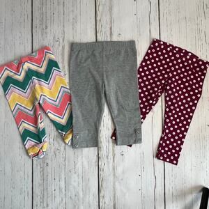 Little Maven/Circo/Carter’s baby girl leggings Size 9 months